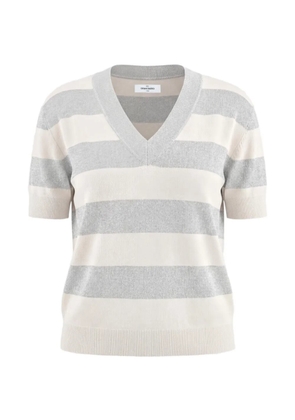 Gran Sasso striped short-sleeve top - Neutrals