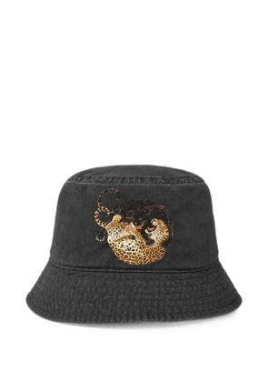 Melt graphic-print bucket hat - Black