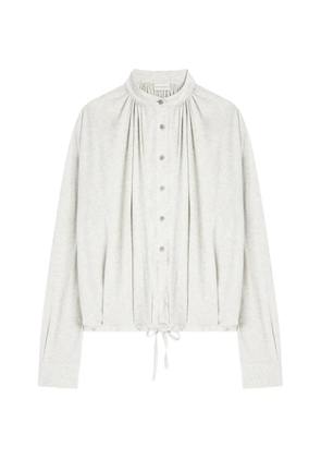 DRIES VAN NOTEN loose cotton blouse - Grey