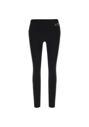 Balenciaga logo-print side-stripe leggings - Black