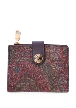 ETRO Arnica Paisley-print bifold wallet - Brown