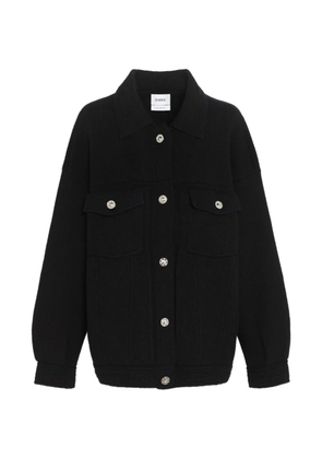Barrie oversized button-up jacket - Black