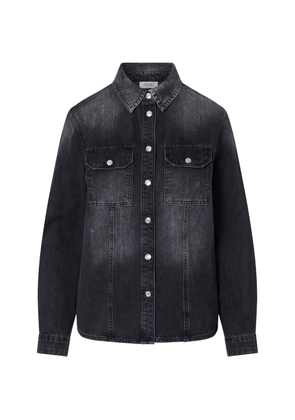 LIU JO slim fit denim shirt - Black