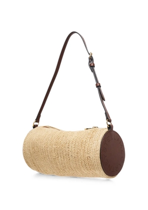 Stella McCartney Logo barrel shoulder bag - Neutrals