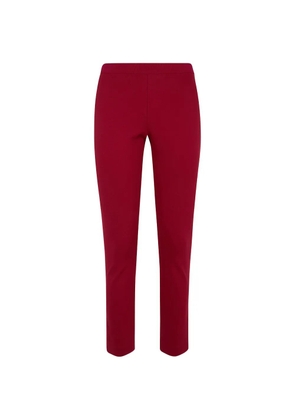 Liviana Conti elasticated-waistband slim-fit trousers - Red