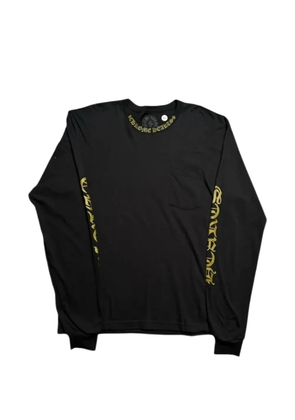Chrome Hearts logo-print long-sleeve top - Black