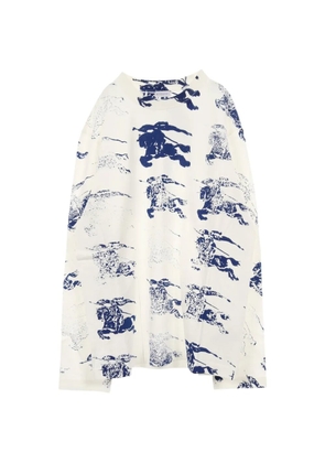 Burberry Pre-Owned graphic-print long-sleeve T-shirt - White