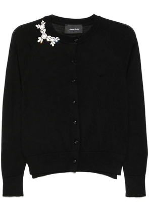 Simone Rocha broken necklace cardigan - Black