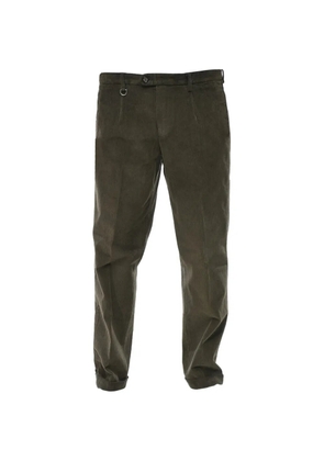 Paolo Pecora pleated corduroy trousers - Green