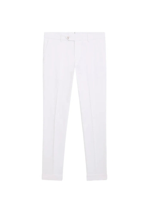 BOSS pressed-crease tailored trousers - White