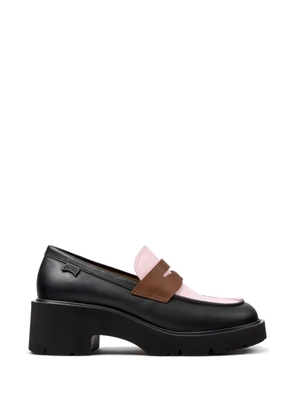 Camper Milah Twins leather loafers - Black