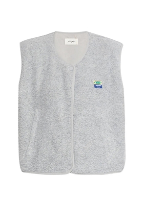 American Vintage Hoktown logo-patch gilet - Grey