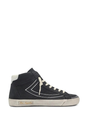 Htc Los Angeles Vipers distressed leather sneakers - Black