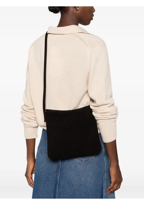 Manu Atelier Fidèle suede shoulder bag - Black