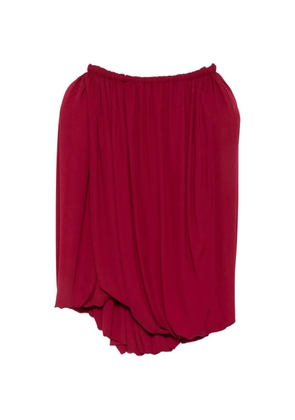 Magda Butrym draped bubble-hem midi skirt - Red