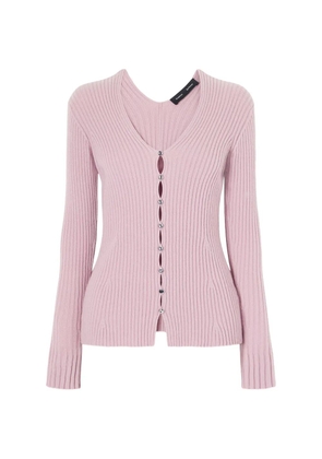 Proenza Schouler Valeria ribbed-knit cardigan - Pink