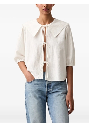 Marc O'Polo sailor-collar tie-fastening blouse - White