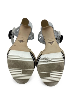 Prada Pre-Owned 2010-2020s platform espadrilles - Silver