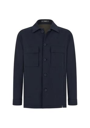 Boggi Milano shirt jacket double nylon stretch B Tech - Blue