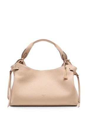 Lancel Swann leather tote bag - Neutrals