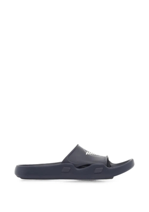 Emporio Armani logo-print slip-on sandals - Blue