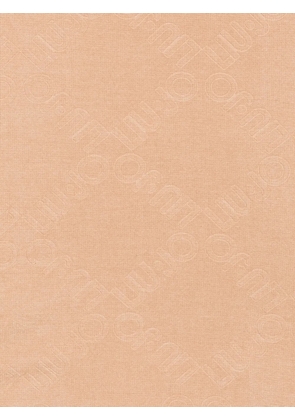 LIU JO logo-jacquard fringed scarf - Neutrals