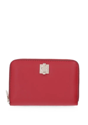 GUESS USA logo-plaque zip-around wallet - Red