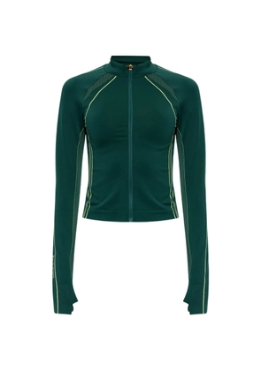 Casablanca logo-pendant zip-up track jacket - Green