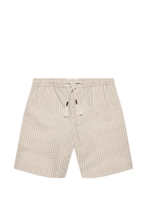 Orlebar Brown Sonoran seersucker-stripe shorts - Neutrals