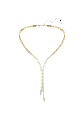 Swarovski crystal-embellished Y-shape necklace - Gold