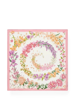 Ferragamo floral-print scarf - Neutrals