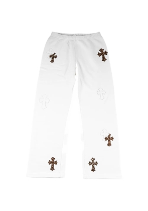 Chrome Hearts animal-print track pants - White