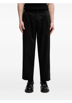 BEAMS PLUS pleated straight-leg trousers - Black