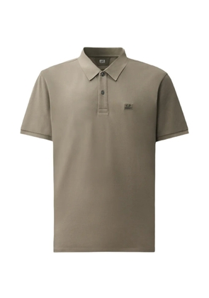 C.P. Company logo-patch polo shirt - Green