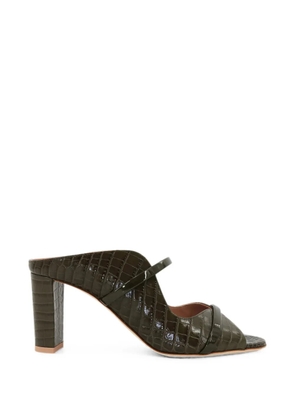 Malone Souliers Norah crocodile-effect sandals - Green