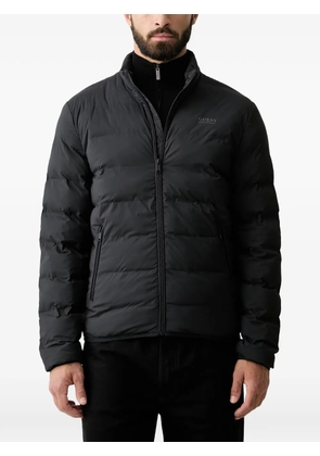 GUESS USA quilted logo-print jacket - Black