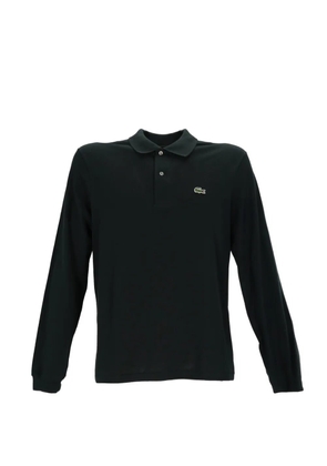 Lacoste long-sleeve logo-patch polo shirt - Green