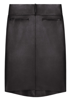 Courrèges Oblique midi skirt - Black