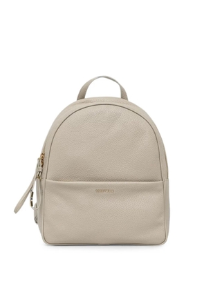 Coccinelle Nory grained leather backpack - Neutrals