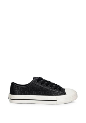 GUESS USA Carey monogram-pattern low-top sneakers - Black