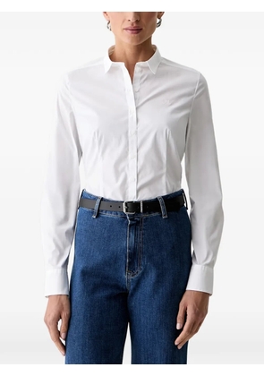 Marc O'Polo embroidered-logo long-sleeve shirt - White