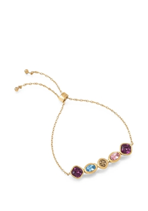 GUESS USA crystal-embellished 4G logo bracelet - Gold
