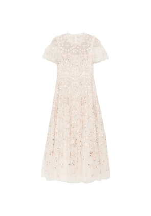 Needle & Thread floral waltz ankle gown - Neutrals