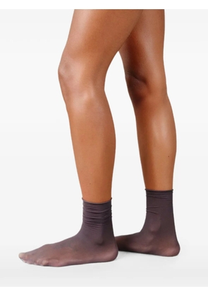 Swedish Stockings Lina polka-dot sheer socks - Brown