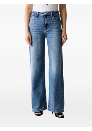 GUESS USA Bellagio logo-plaque jeans - Blue