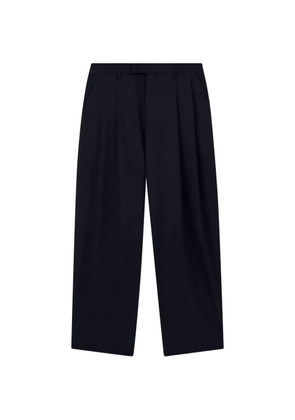 Giorgio Armani pleated wide-leg trousers - Blue