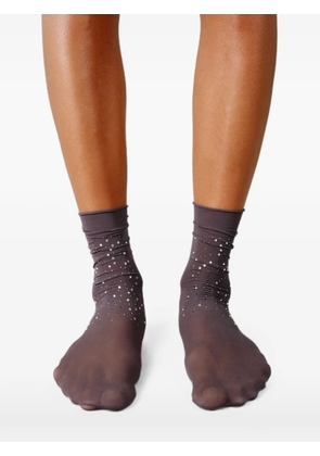 Swedish Stockings Pauline crystal-embellished socks - Grey