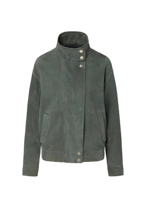 LIU JO suede bomber jacket - Green