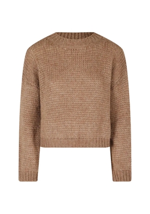 Roberto Collina chunky-knit crew-neck sweater - Brown