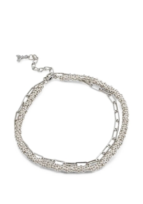 Patrizia Pepe crystal-embellished necklace - Silver